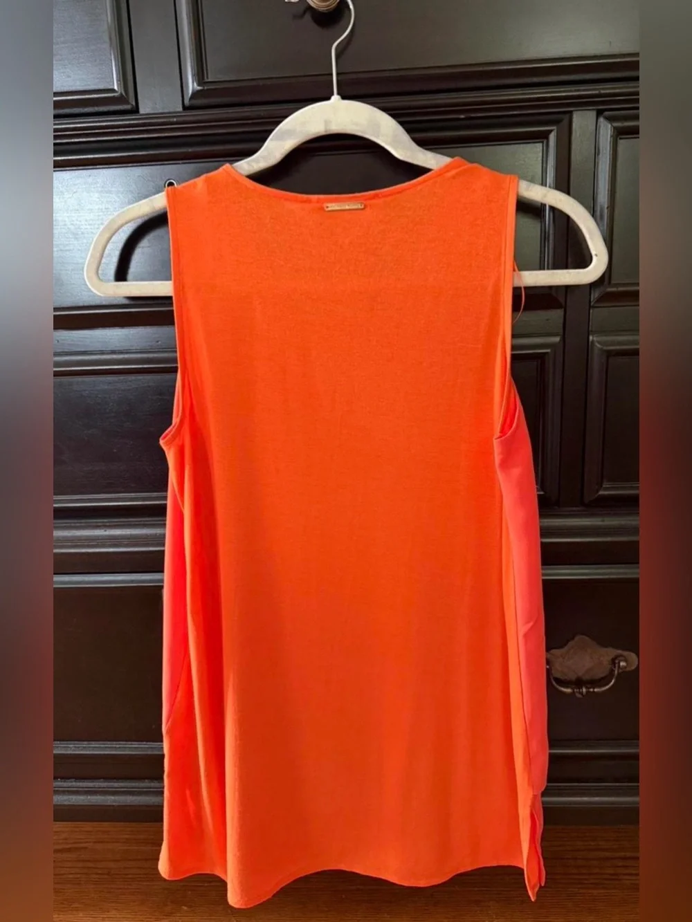 Michael Kors Mandarin Lace-Up Sleeveless blouse